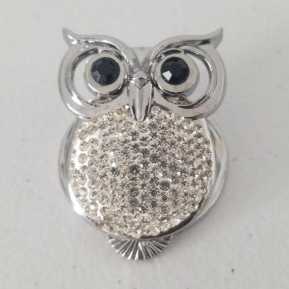 1pc. White Owl Shaped Start/Stop Push Button Cover/Car Bling/Car interior Access - Picture 1 of 4
